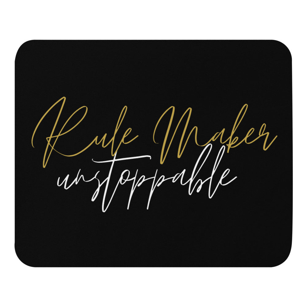 Rule Maker Unstoppable Mouse pad black