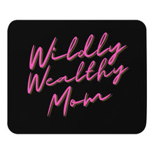 Load image into Gallery viewer, Wildly Wealthy Mom Mouse pad black
