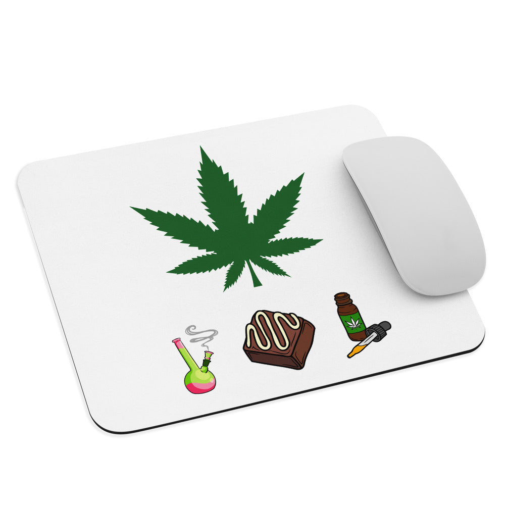 Cannabis options Mouse pad