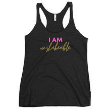 Load image into Gallery viewer, I am unshakeable Women&#39;s Racerback Tank
