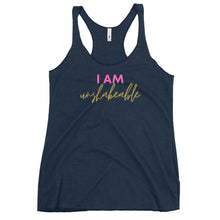 Load image into Gallery viewer, I am unshakeable Women&#39;s Racerback Tank
